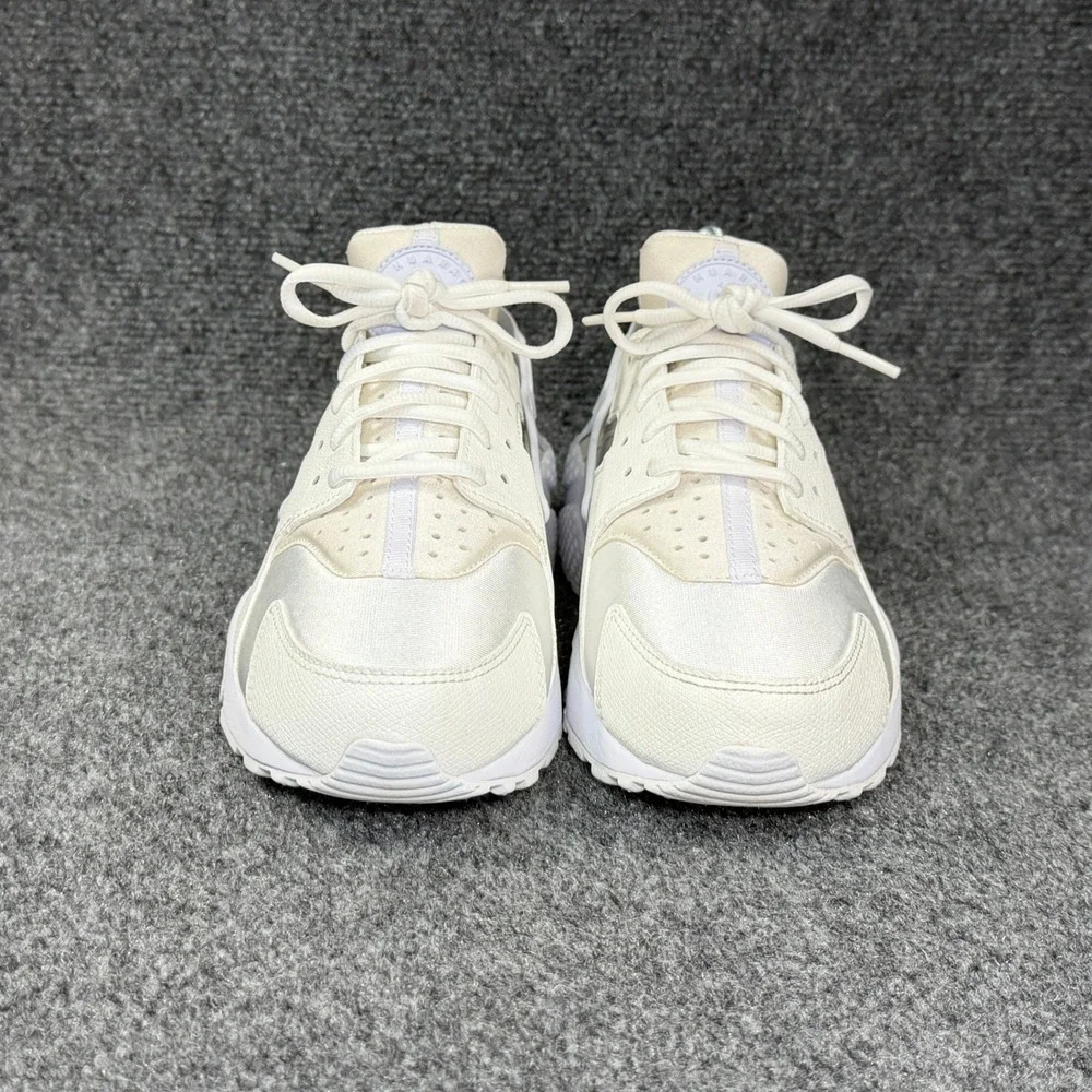Nike Air Huarache Run Shoes Women's 8.5 White Athletic Retro‎ Running Sneakers